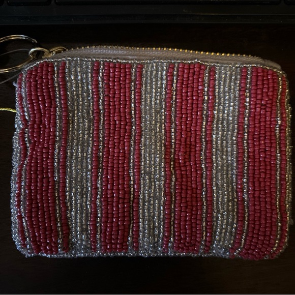 Anthropologie COCKTAILS Beaded Coin Purse: Party Edition Card Holder Cruise Time - Picture 5 of 8